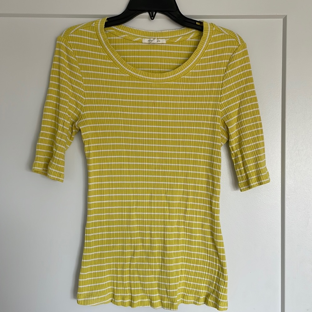 Yellow Anthropologie top